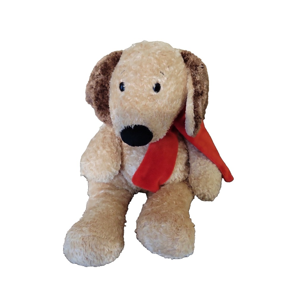 Ganz Peardrops Puppy Dog Red Scarf Plush Floppy Sitting Stuffed Animal HX11159